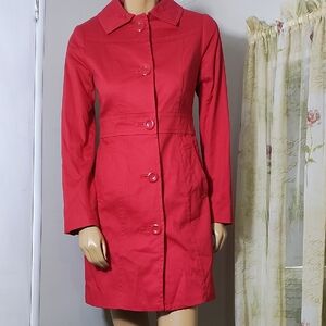 H&M Vibrant Red Trench Coat